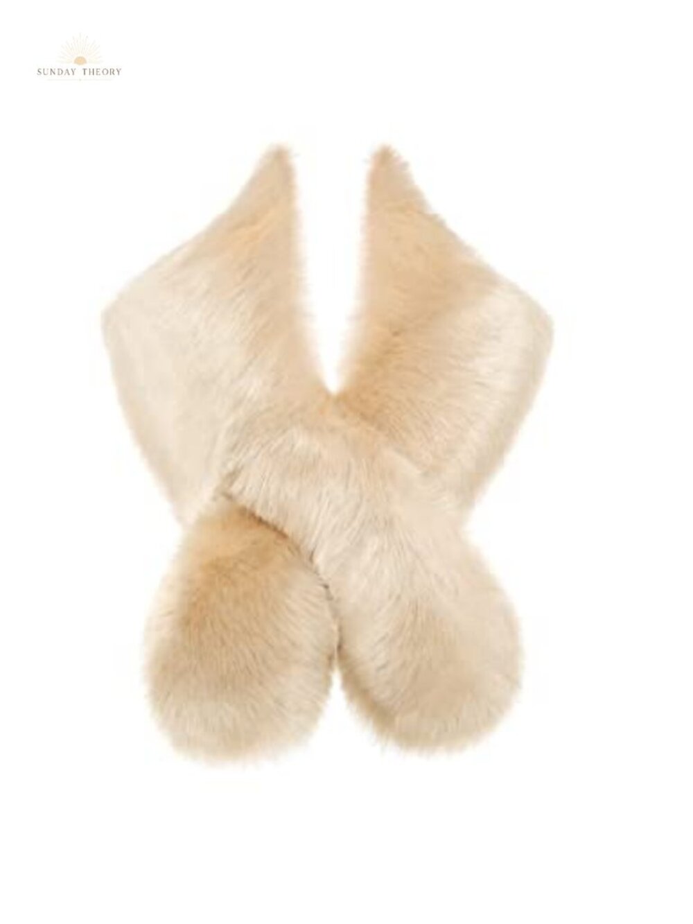 Faux Fur Shawl Wrap Evening Party Cover Up Wedding Bridal Stole 3 Ways to Wear